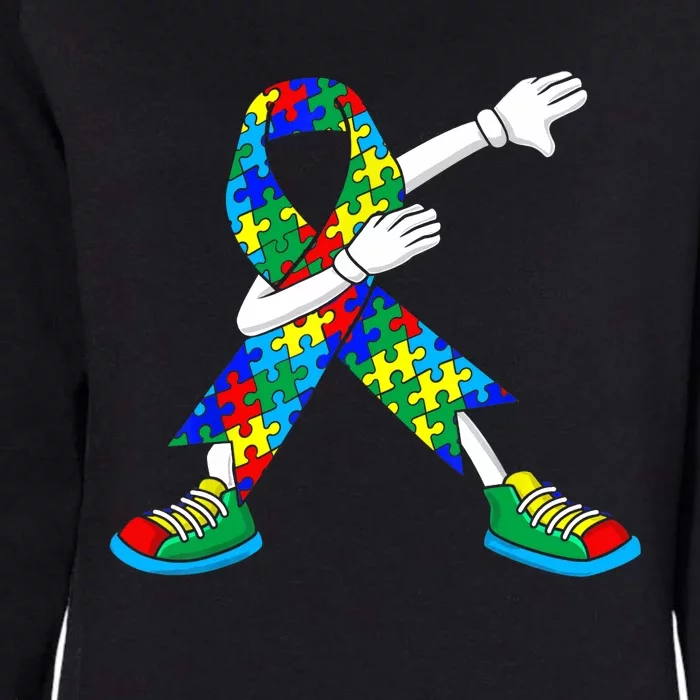 Autism Awareness Dabbing Puzzle Piece Love Dab Dance Womens California Wash Sweatshirt