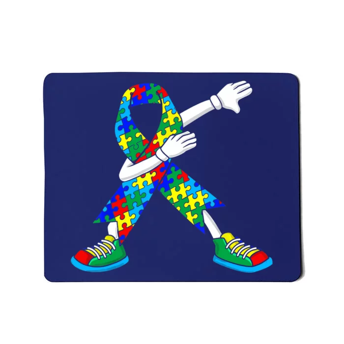 Autism Awareness Dabbing Puzzle Piece Love Dab Dance Mousepad