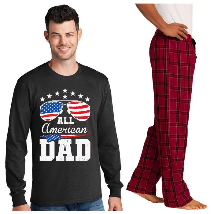 All American Dad 4th of July Matching Family Long Sleeve Pajama Set