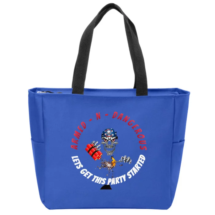 Armed And Dangerous Zip Tote Bag