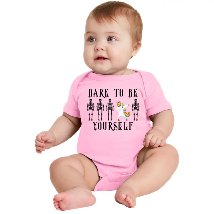 Autism Awareness Dare To Be Yourself Autism Gift Baby Bodysuit