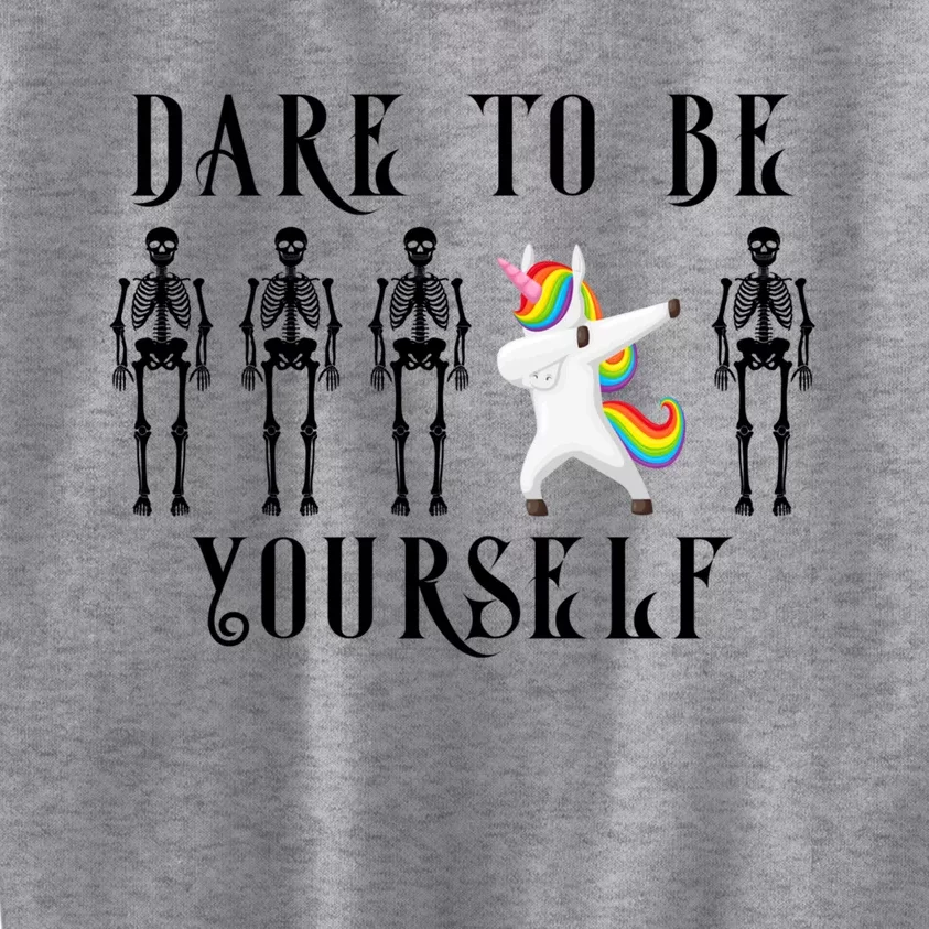 Autism Awareness Dare To Be Yourself Autism Gift Kids Sweatshirt