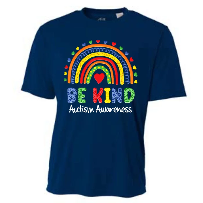 Autism Awareness Day Colorful Rainbow Be Kind Cooling Performance Crew T-Shirt