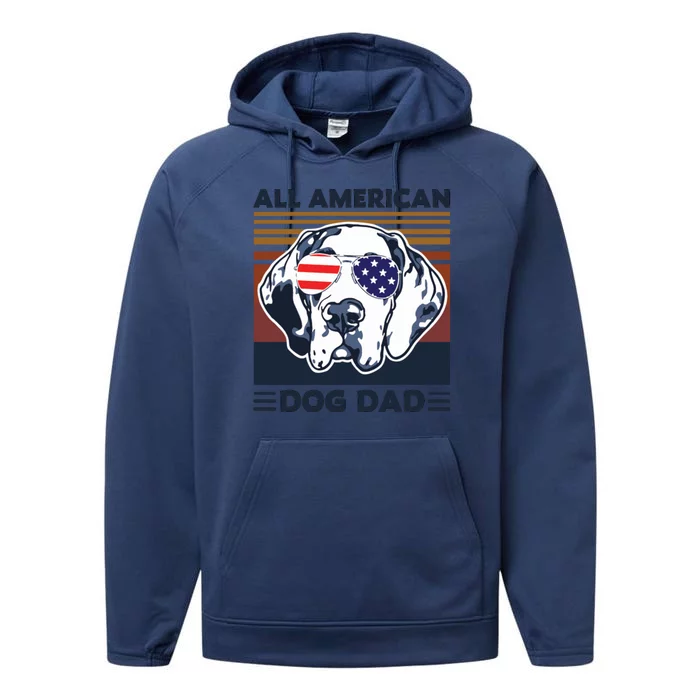 All American Dog Dad Performance Fleece Hoodie