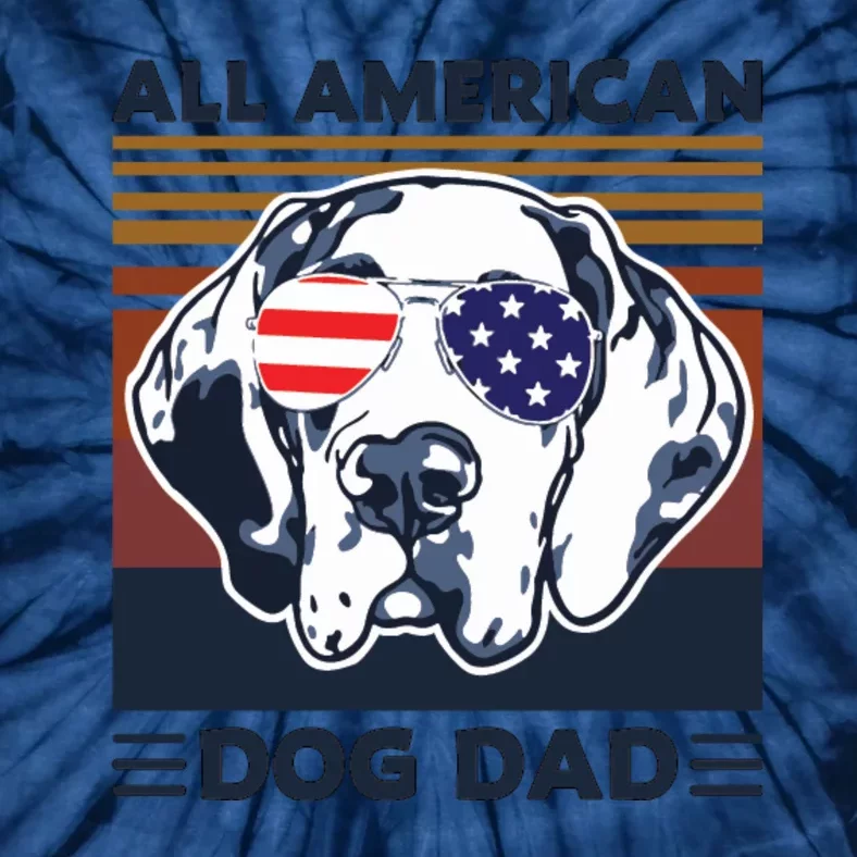 All American Dog Dad Tie-Dye T-Shirt