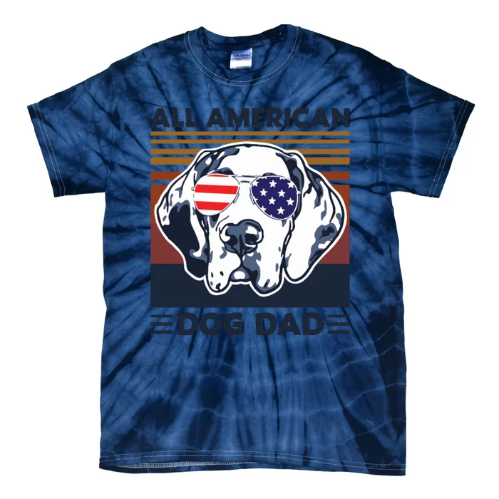 All American Dog Dad Tie-Dye T-Shirt