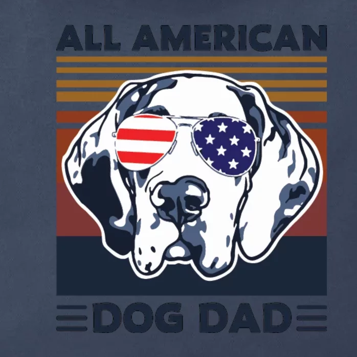 All American Dog Dad Zip Tote Bag