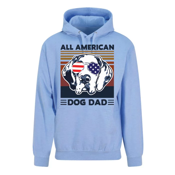 All American Dog Dad Unisex Surf Hoodie