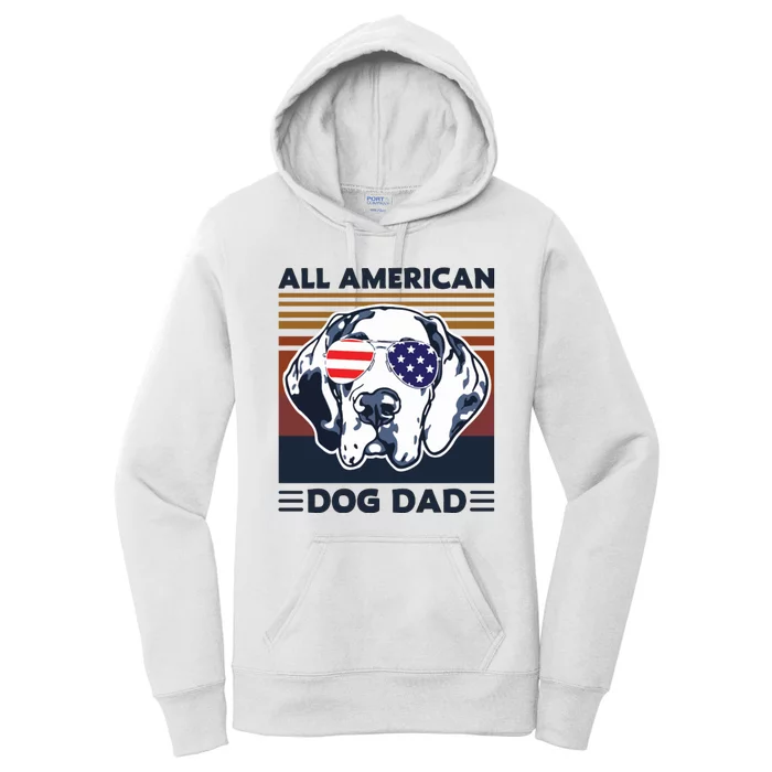 All American Dog Dad Women's Pullover Hoodie