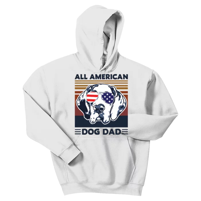 All American Dog Dad Kids Hoodie