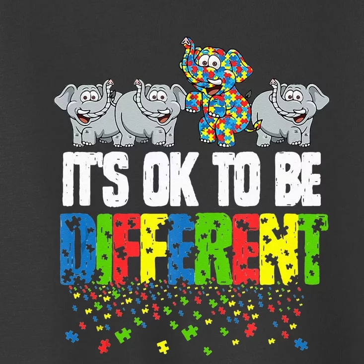 Autism Awareness Day Gift It's Ok To Be Different Toddler T-Shirt