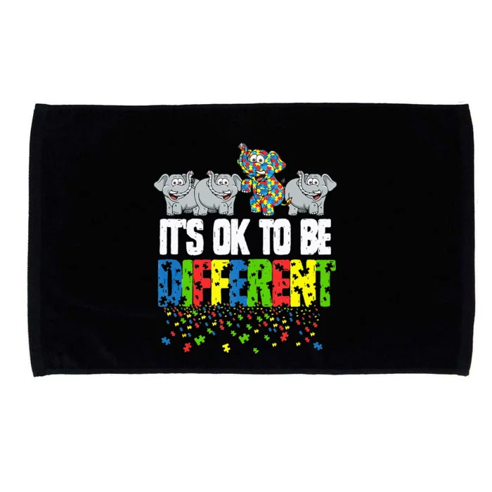 Autism Awareness Day Gift It's Ok To Be Different Microfiber Hand Towel