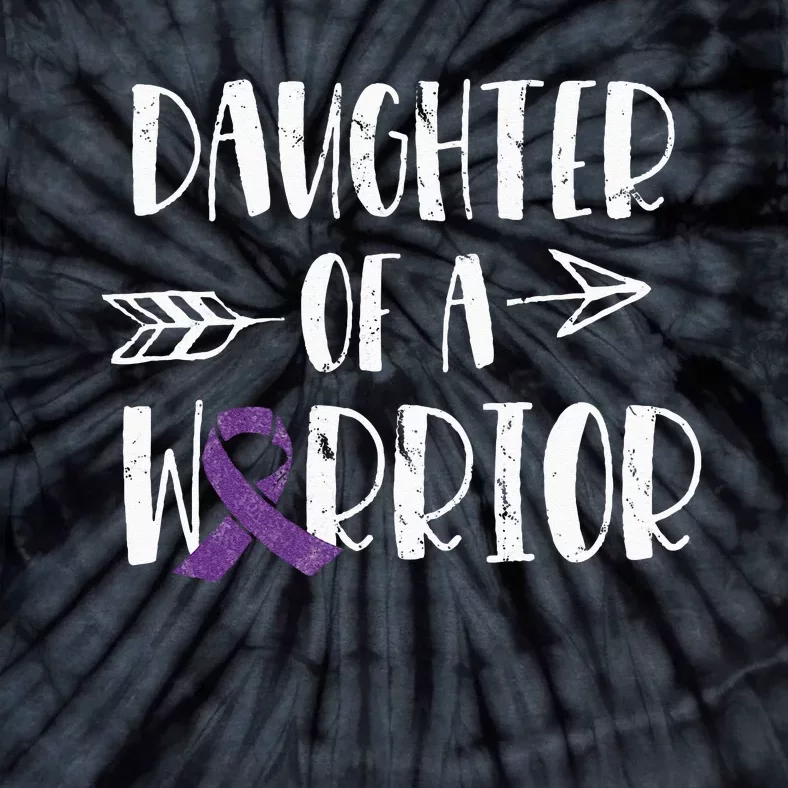 Alzheimers Awareness Daughter Of A Warrior Dementia Tie-Dye T-Shirt