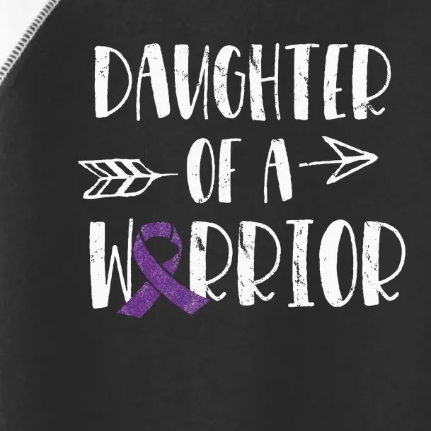 Alzheimers Awareness Daughter Of A Warrior Dementia Toddler Fine Jersey T-Shirt