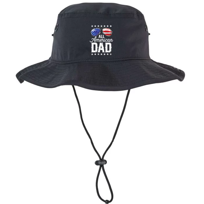 All American Dad 4th Of July Fathers Day Sunglasses Family Gift Legacy Cool Fit Booney Bucket Hat