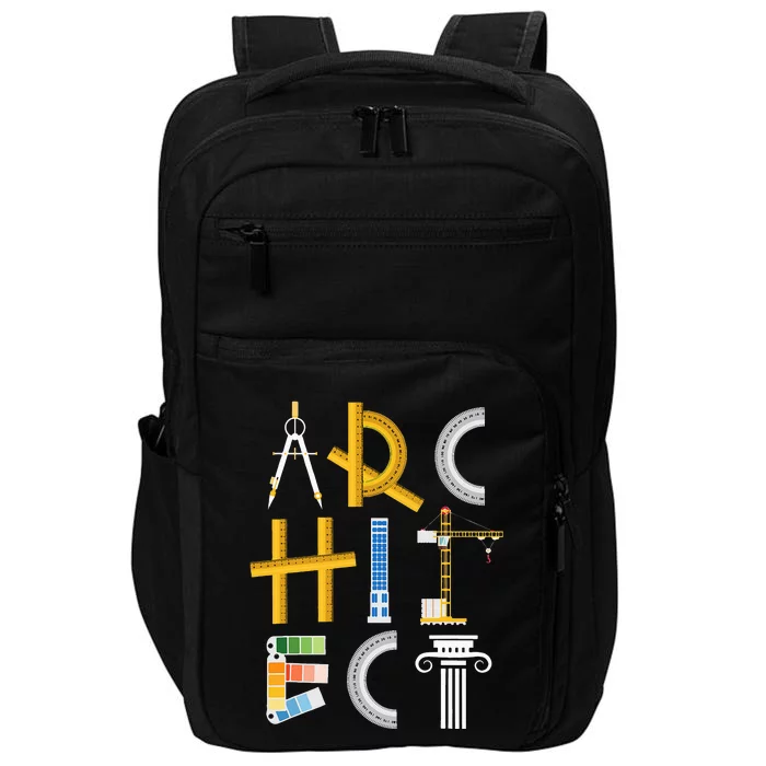 Architect Artwork Drawing Design Architecture Construction Impact Tech Backpack