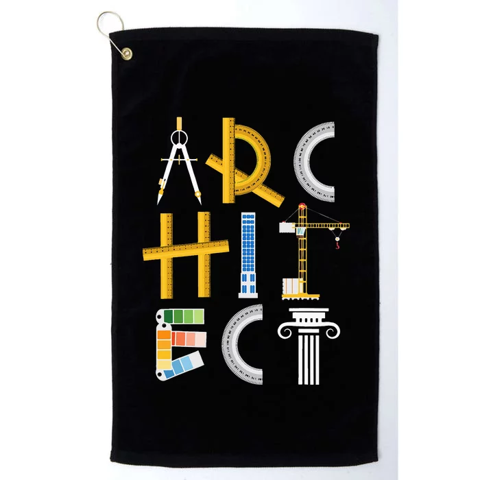 Architect Artwork Drawing Design Architecture Construction Platinum Collection Golf Towel