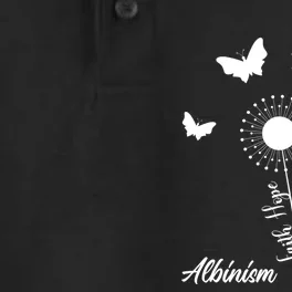 Albinism Awareness Dandelion Faith Hope Love Butterfly Cute Gift Dry Zone Grid Performance Polo