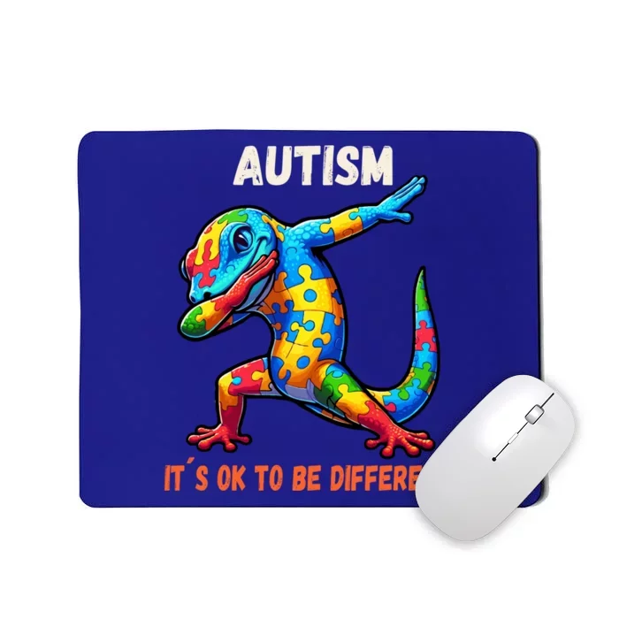 Autism Awareness Dabbing Gecko Funny Gift Mousepad