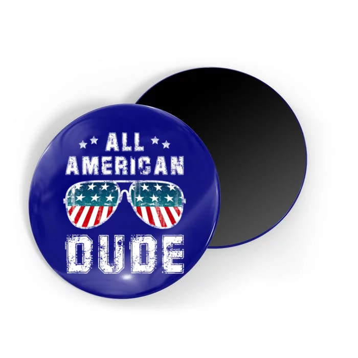 All American Dude 4th Of July Sunglasses Family Meaningful Gift Magnet