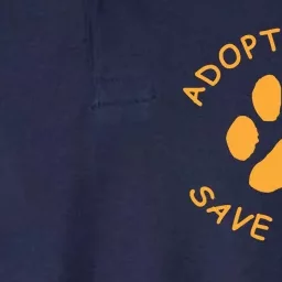 Adopt A Dog Save A Life Tee Rescue Dog Softstyle Adult Sport Polo