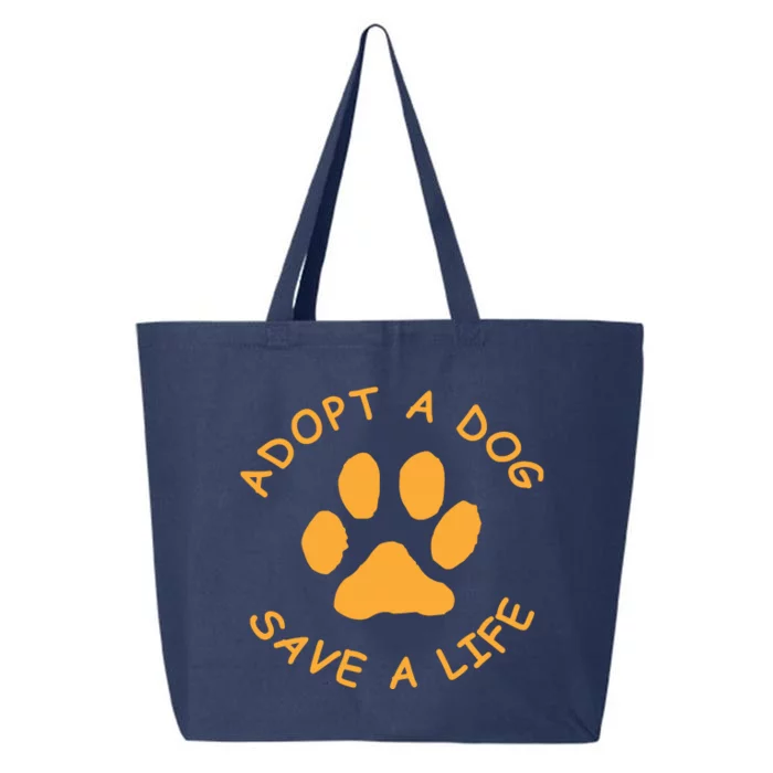 Adopt A Dog Save A Life Tee Rescue Dog 25L Jumbo Tote