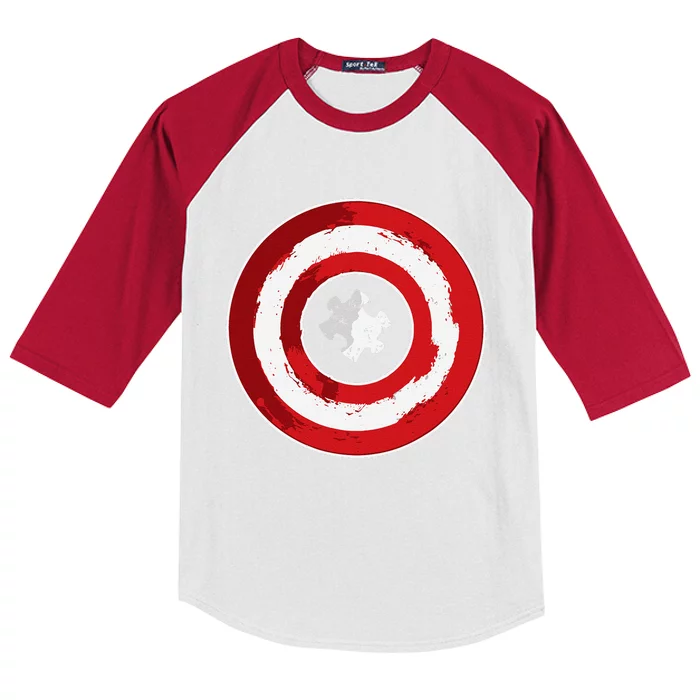 Autism Awareness Day Superhero Gift Kids Colorblock Raglan Jersey