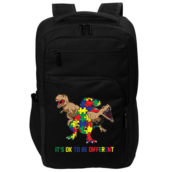 Autism Awareness Dinosaur Lovers Dino Gift Gift Impact Tech Backpack