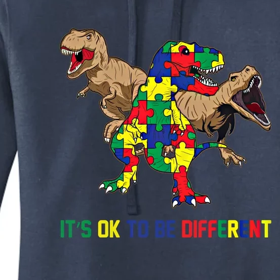 Autism Awareness Dinosaur Lovers Dino Gift Gift Women's Pullover Hoodie