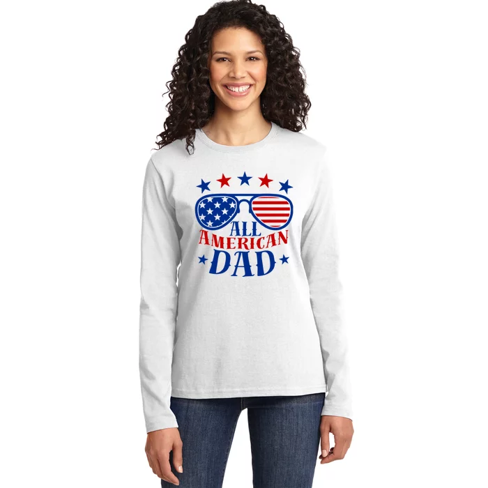 All American Dad Ladies Long Sleeve Shirt