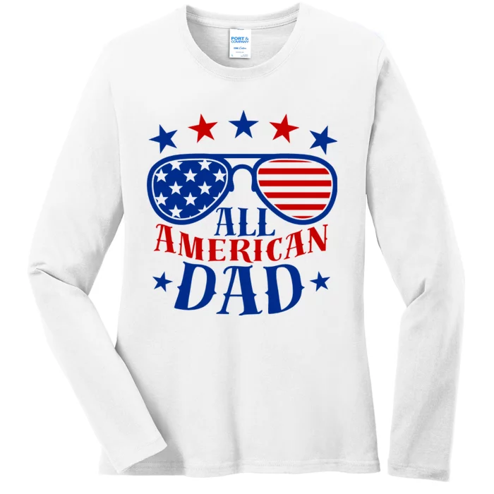 All American Dad Ladies Long Sleeve Shirt