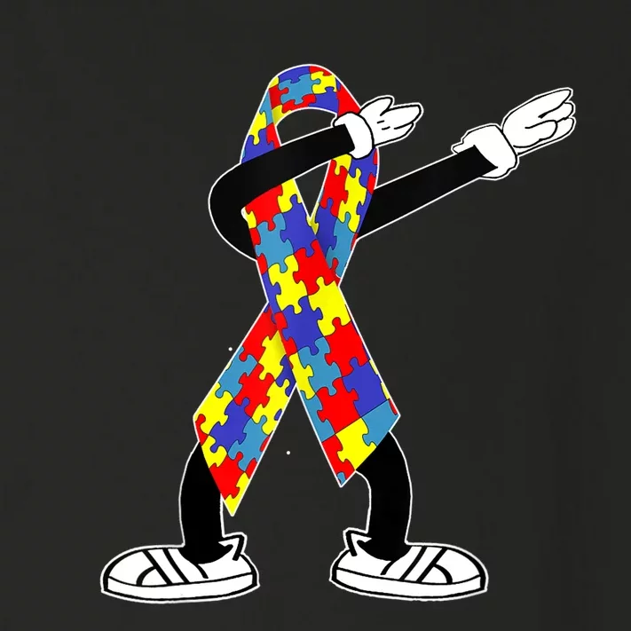 Autism Awareness Dabbing Puzzle Piece Love Dab Dance Toddler Long Sleeve Shirt