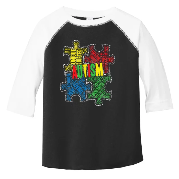 Autism Awareness Design Supporting Spread Kindness Toddler Fine Jersey T-Shirt