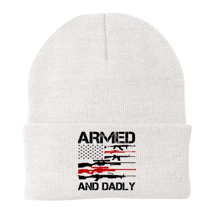 Armed And Dadly Military Dad Gift Knit Cap Winter Beanie