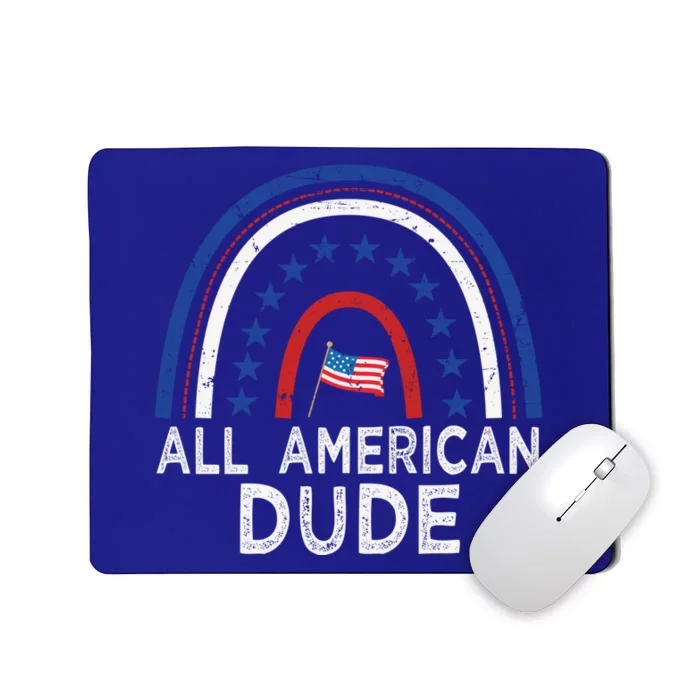 All American Dude Tie Dye 4th Of July Outfits For Family Great Gift Mousepad