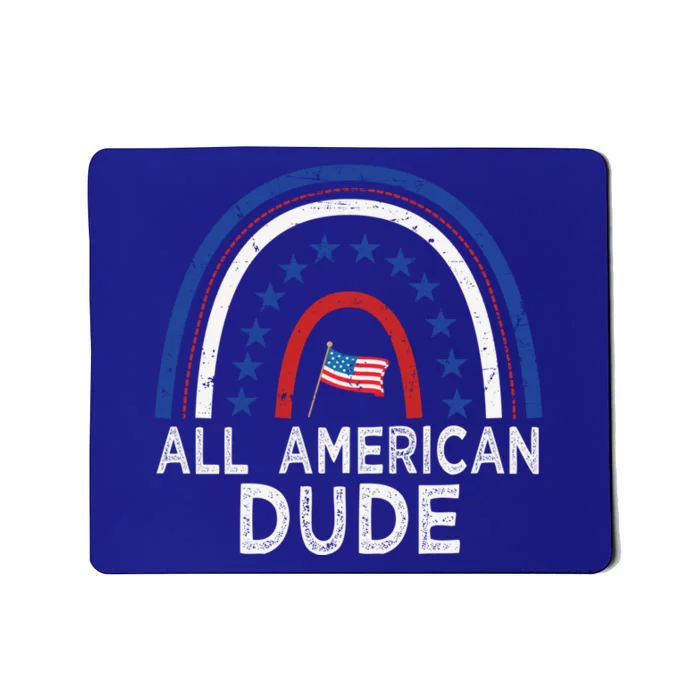 All American Dude Tie Dye 4th Of July Outfits For Family Great Gift Mousepad