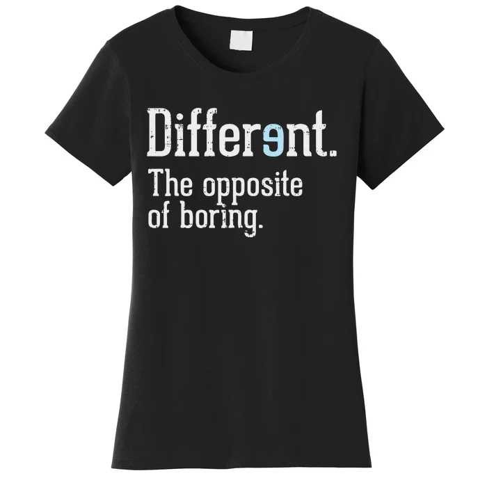 Autism Awareness Different Definition Autistic Gift Bo Women's T-Shirt