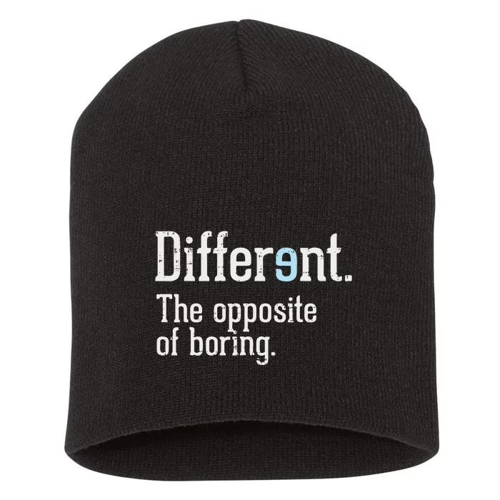 Autism Awareness Different Definition Autistic Gift Bo Short Acrylic Beanie