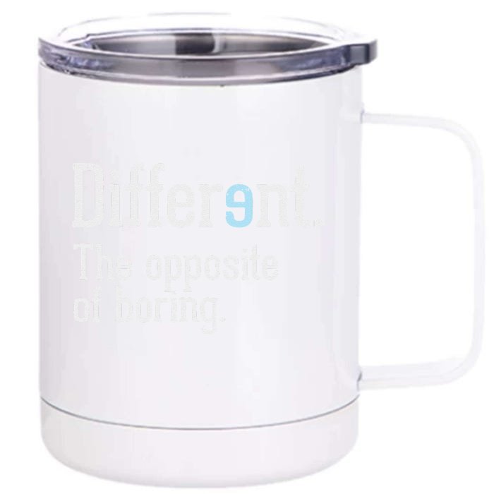 Autism Awareness Different Definition Autistic Gift Bo Front & Back 12oz Stainless Steel Tumbler Cup