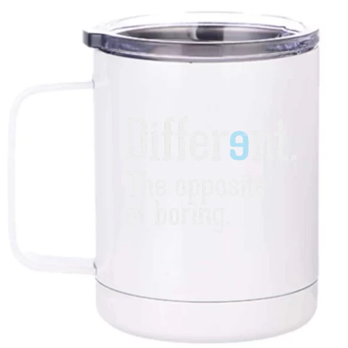 Autism Awareness Different Definition Autistic Gift Bo Front & Back 12oz Stainless Steel Tumbler Cup