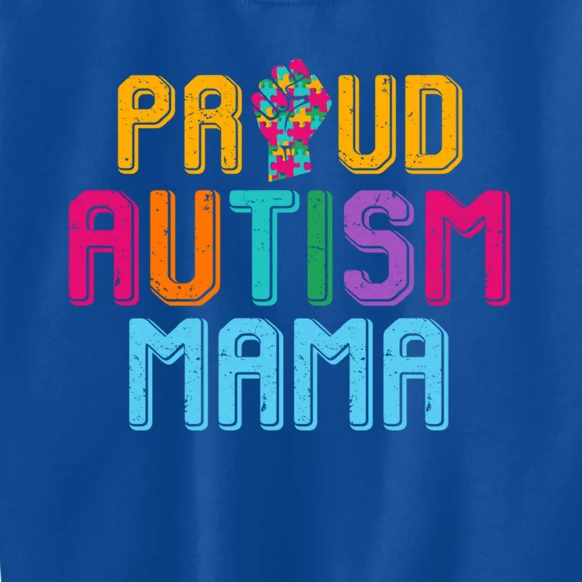 Autism Awareness Day Matching Family Proud Autism Mama Gift Kids Sweatshirt