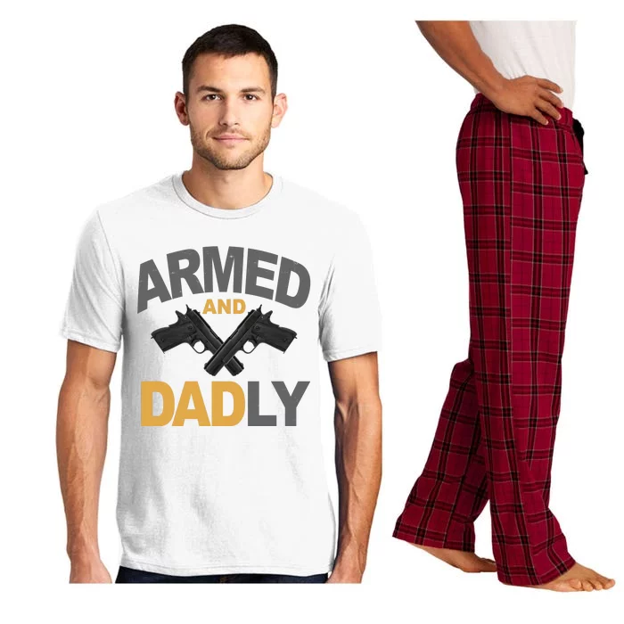 Armed And Dadly Fathers Day Gift Pajama Set