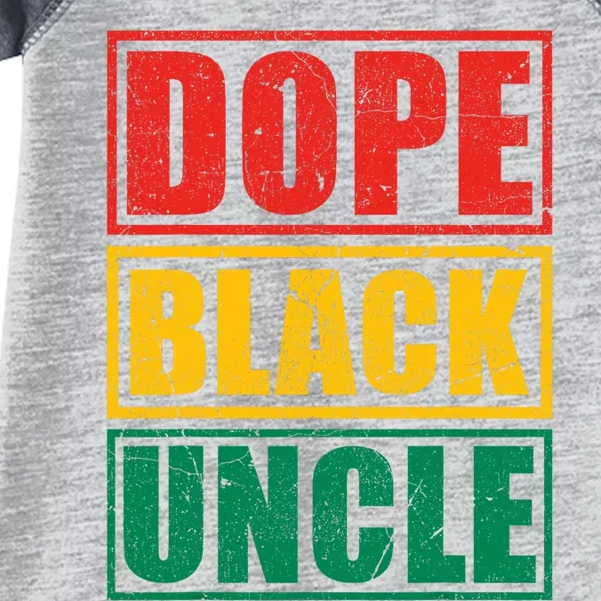 African American Dope Black Uncle Juneteenth Infant Baby Jersey Bodysuit