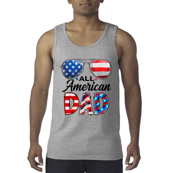 All American Dad Personalized 4th Of July American Family Tank Top