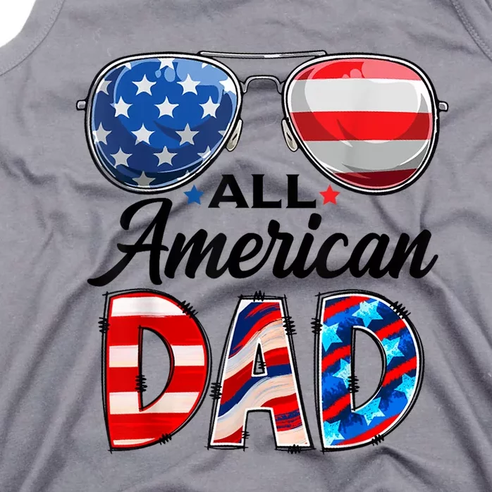 All American Dad Personalized 4th Of July American Family Tank Top