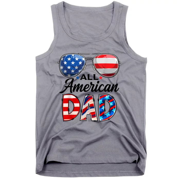 All American Dad Personalized 4th Of July American Family Tank Top