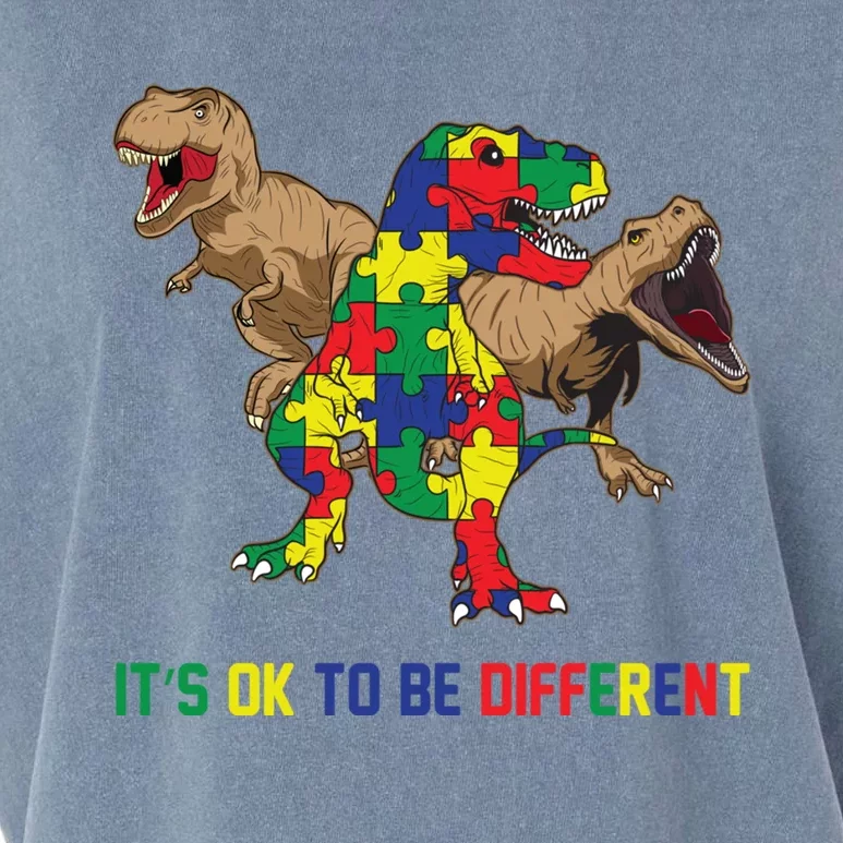 Autism Awareness Dinosaur Lovers Dino Gift Gift Garment-Dyed Women's Muscle Tee