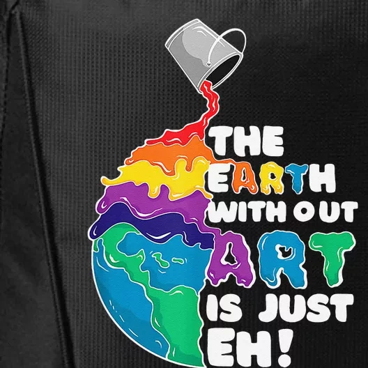 Autism Awareness Drawing The Earth Without Art Is Just Eh City Backpack