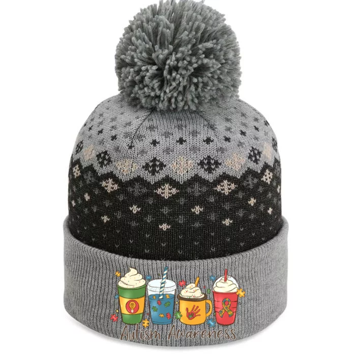 Autism Awareness Day Coffee Cups The Baniff Cuffed Pom Beanie