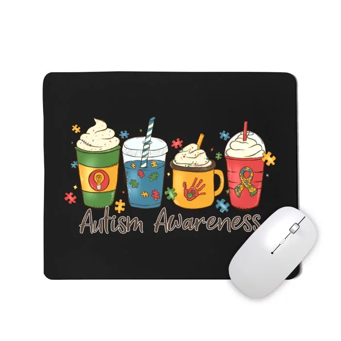 Autism Awareness Day Coffee Cups Mousepad